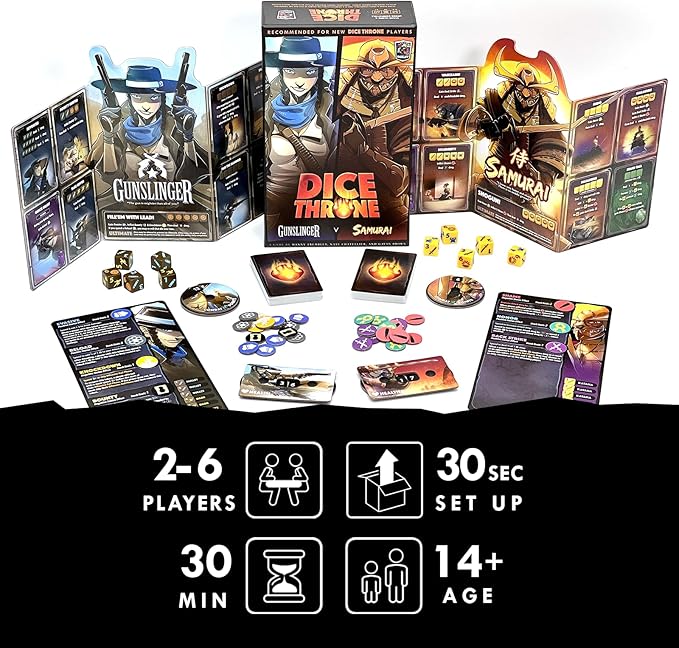 Two Hero Box - Gunslinger v Samurai - Fast Playing Collectible Tabletop Game