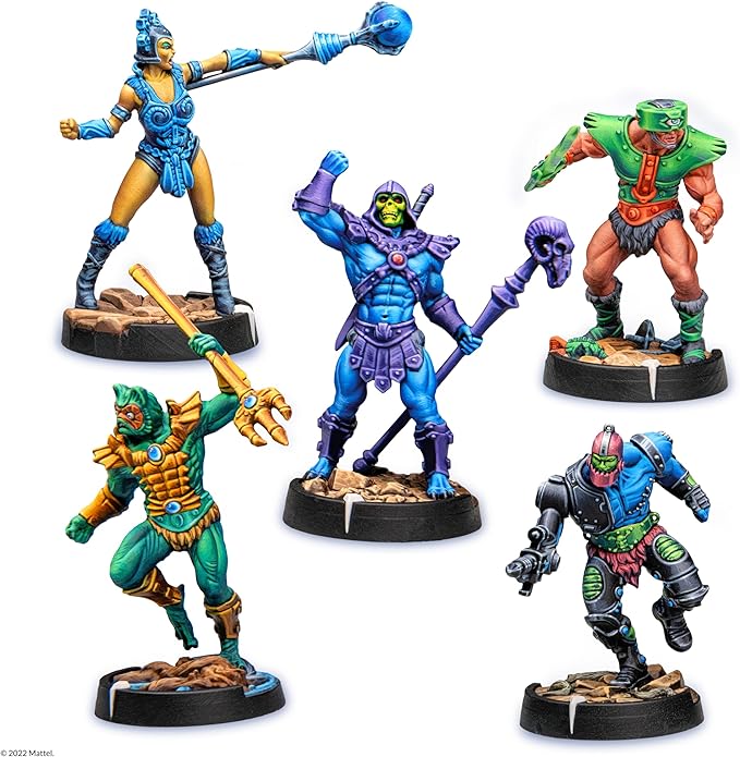Masters of The Universe Battleground Starter Set - 2-Player Tabletop RPG Board Game - Includes 10 Miniatures of Real Motu Characters Like He-Man and Skeletor - Ages 14 Years + - from Archon Studio
