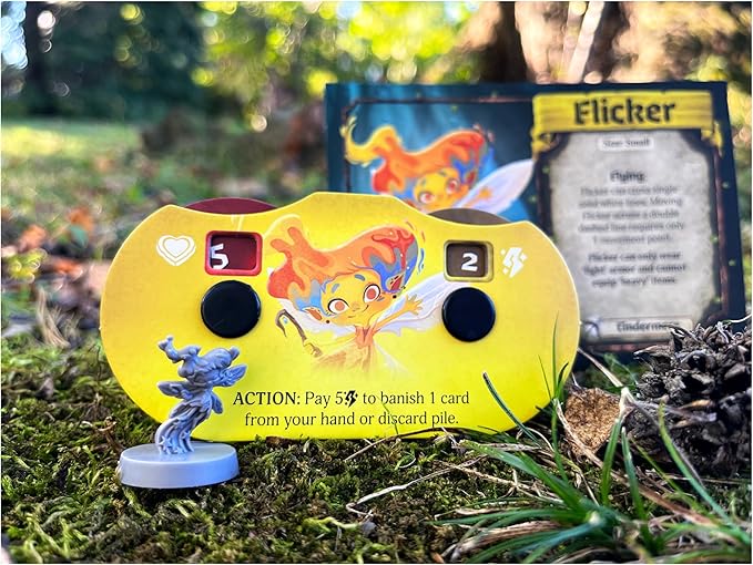 Familiar Tales Board Game - Cooperative Deck-Building Fantasy Adventure! Strategy Game for Kids & Adults, Ages 8+, 1-4 Players, 45+ Minute Playtime, Made by Plaid Hat Games