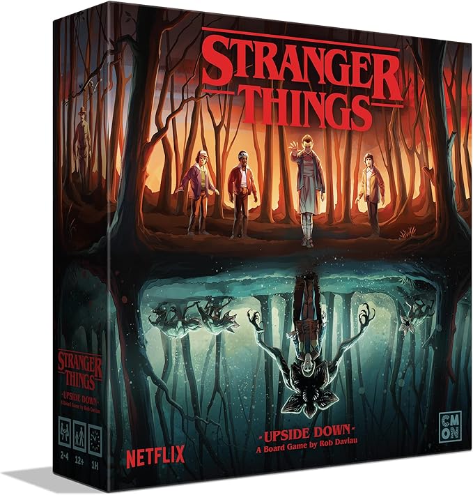 Stranger Things Upside Down Board Game - Cooperative Play with Detailed Miniatures, Two Seasons of Gameplay, Strategy Game for Kids & Adults, Ages 12+, 2-4 Players, 60 Minute Playtime, Made by CMON