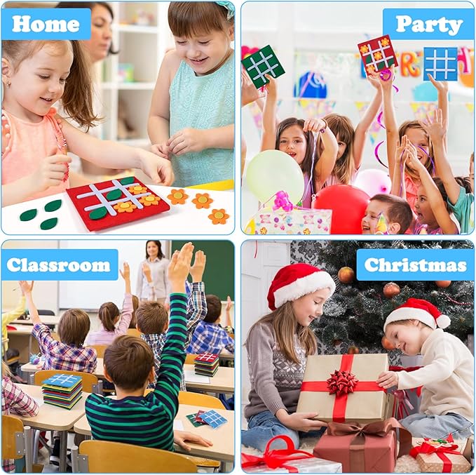 30 Pack Tic Tac Toe Mini Board Games Toys for Kids and Family, Birthday Party Favors Goodie Bag Stuffers for Kids, Bulk Gifts for Students, Classroom Prizes for Kindergarten