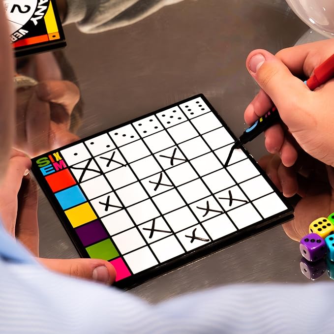 Sixem Dice Game | Speed, Strategy & Sabotage for Game Night | Perfect for Family Games | 2-4 Players, Ages 10+