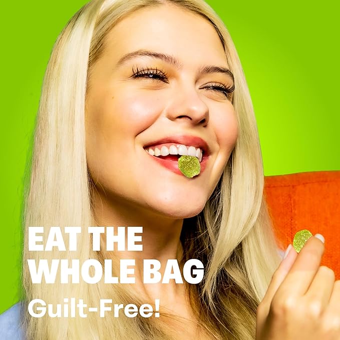 Shameless Snacks - Healthy Low Calorie Snacks, Low Carb Keto Gummies (Gluten Free Candy) - 6 Pack Green Apple Blast