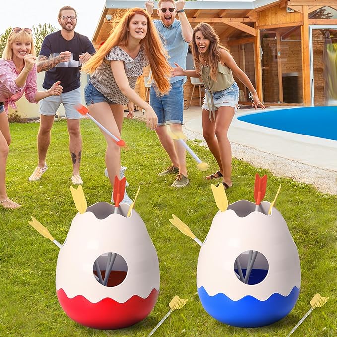 Arrows Toss Game Set for Kids and Adults Yard Toss Toy for Party Carnival Camping Outdoor Games & Indoor Throw Target Game for Family