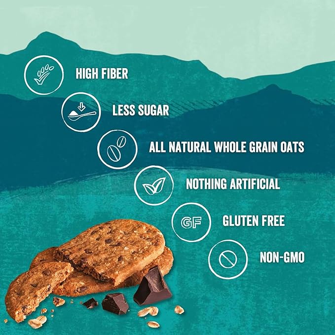 Nairn's Gluten-Free Chocolate Chip Oat Grahams - Healthy, Tasty and Safe for Celiacs. Perfect On-the Go Snack. High Fiber, No Artificial Colors, Flavors, or Preservatives, 5.64oz