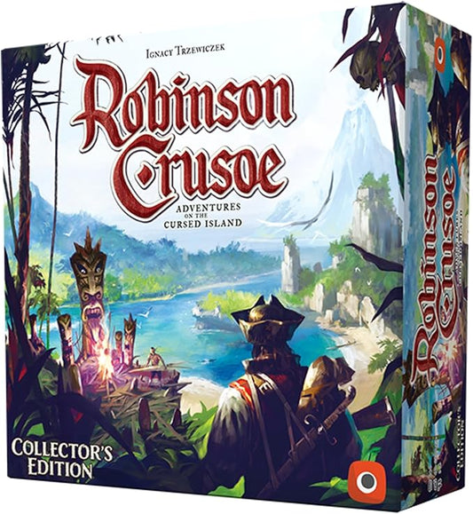 Portal Games Robinson Crusoe Collectors Edition – Ultimate Survival Adventure Cooperative Strategy Board Game with Enhanced Components Ages 14+ 1 to 4 Players