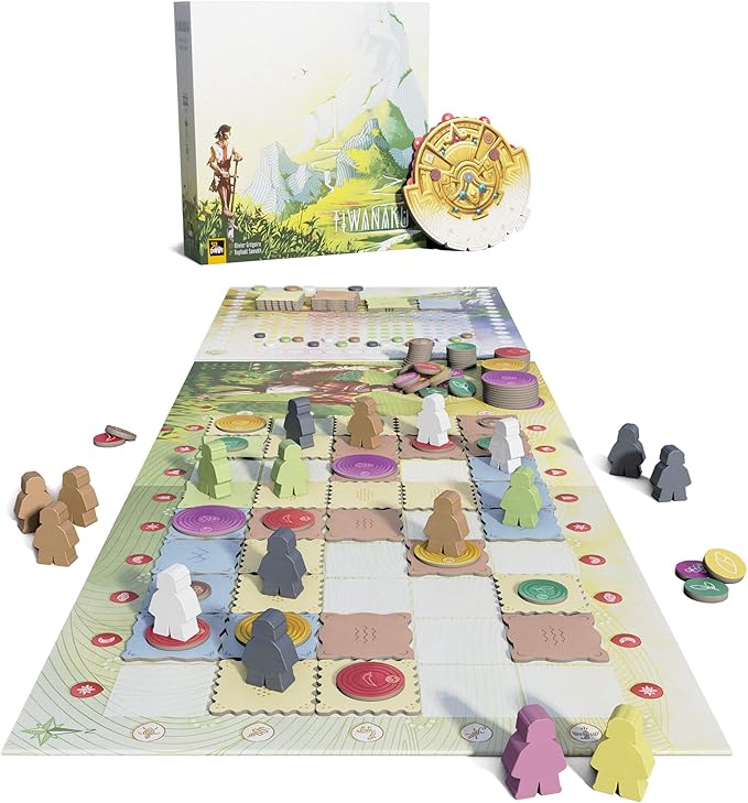 Tiwanaku - Sit Down! Strategy Board Game, Deduction Exploration Optimization, Pachamama Mother Earth Wheel, Play Solo Mode Or with Up to 4 Players, 30-60 Minute Play Time, for Ages 14+