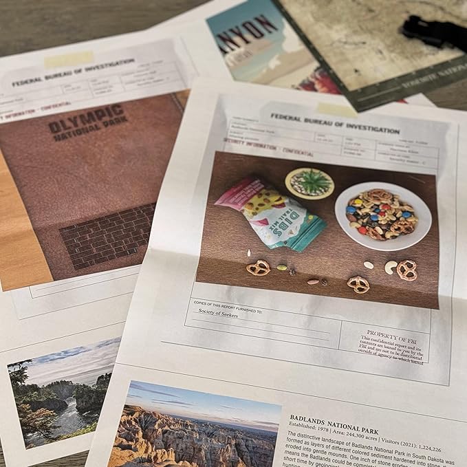 Mystery Game | National Parks Trail of Secrets – Be a Detective and Investigate an Unsolved case, Escape Room Puzzle Game, for Date Night, Family Night or Solo