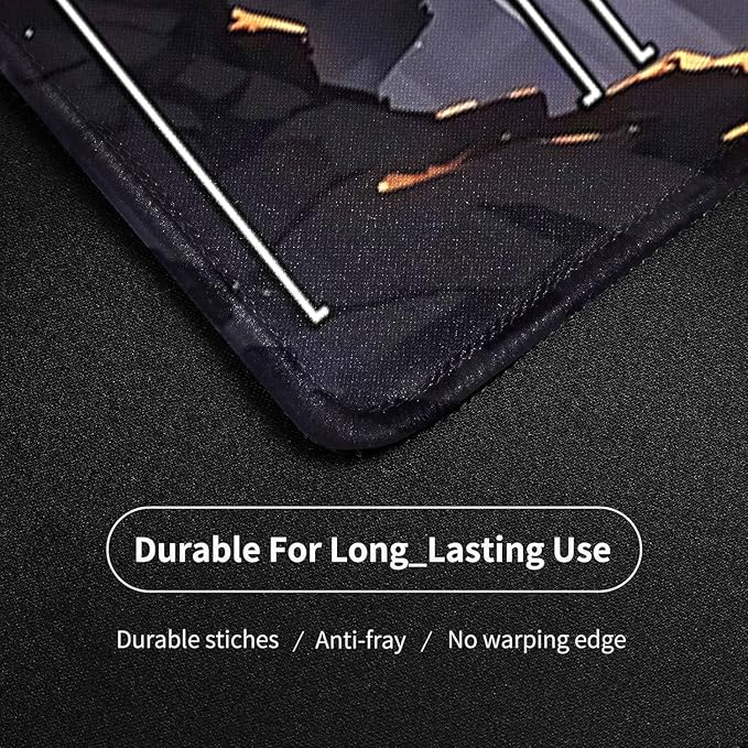 MTG Playmat- Stitched Edges Forest TCG Playmat-Non-Slip Landscape Play Mat Smooth Surface Rubber Base Board Game Mousepad 24x14 inches for Trading Card Game Playing with Storage Bags