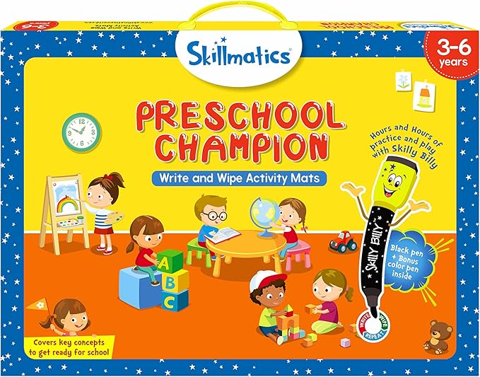 Skillmatics Preschool Champion, Fun Learning Activities, Educational Toy and Game, Gifts for Ages 3, 4, 5, 6