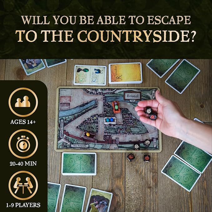 Facade Dark Cites Series Board Game of Strategy, Deceit, and Luck - Card Game for Teens Adults and Family - Deluxe Bristol 1350