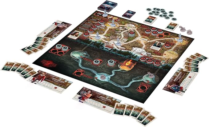 Stranger Things Upside Down Board Game - Cooperative Play with Detailed Miniatures, Two Seasons of Gameplay, Strategy Game for Kids & Adults, Ages 12+, 2-4 Players, 60 Minute Playtime, Made by CMON