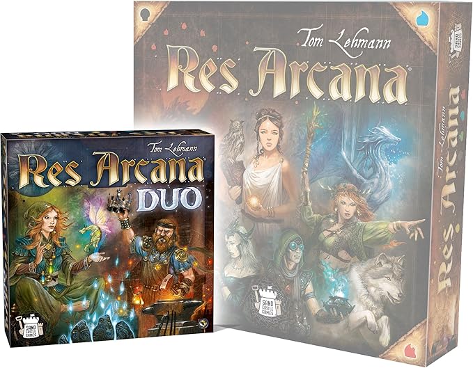 Res Arcana Duo Board Game - Strategic Two-Player Duel! Expandable Game System, Fantasy Adventure Game for Kids & Adults, Ages 14+, 2 Players, 20 Min Playtime, Made by Sand Castle Games
