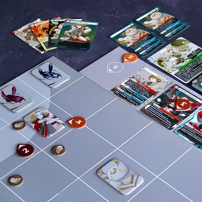 Re;ACT - The Arts of War - 1 vs 1 Anime Board Game, 15-30 Mins Playtime, Original Anime Manga IP Made in USA, Asymmetric Fighting Dueling Competitive Card Game, Play as Artists with Superpowers