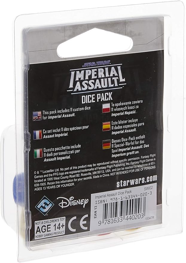 Star Wars Imperial Assault Board Game DICE PACK - Epic Sci-Fi Miniatures Strategy Game for Kids and Adults, Ages 14+, 1-5 Players, 1-2 Hour Playtime, Made by Fantasy Flight Games