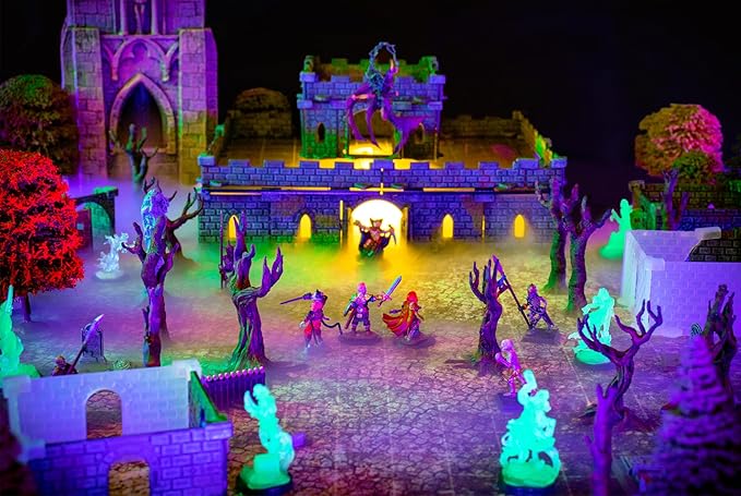 Baron Keep Castle Set - Mini Dungeon Castle Cavern DND Terrain for Tabletop RPGs, Dungeons & Dragons, Pathfinder, War Gaming, and More! by DCD (168+pcs, 4sqft, 16areas)