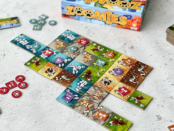 Zoomies – Fast-Paced Dog Walking Family Card Board Game Fun for All Ages Quick Play 2 to 4 Players Ages 10+