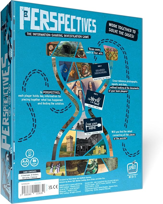 Space Cowboys Perspectives (Blue Box) - Mystery Game, Cooperative Storytelling Game, Collaborative Detective Game for Kids & Adults, Ages 12+, 2-6 Players, 90 Minute Playtime, Made