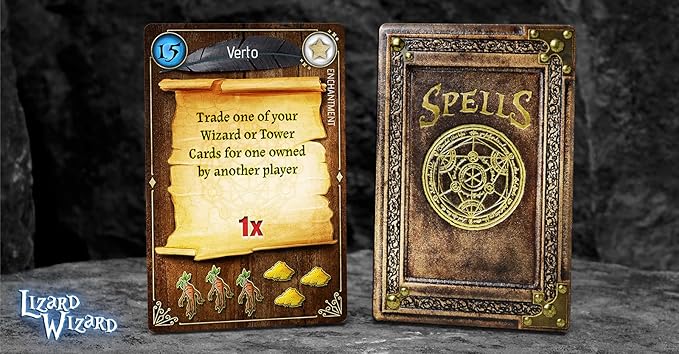 Forbidden Games, Lizard Wizard – Fantasy Strategy Game of Spellcasting, Potions, and Mystical Creatures, Ages 10+, 2-6 Players, Family Game Night Essential