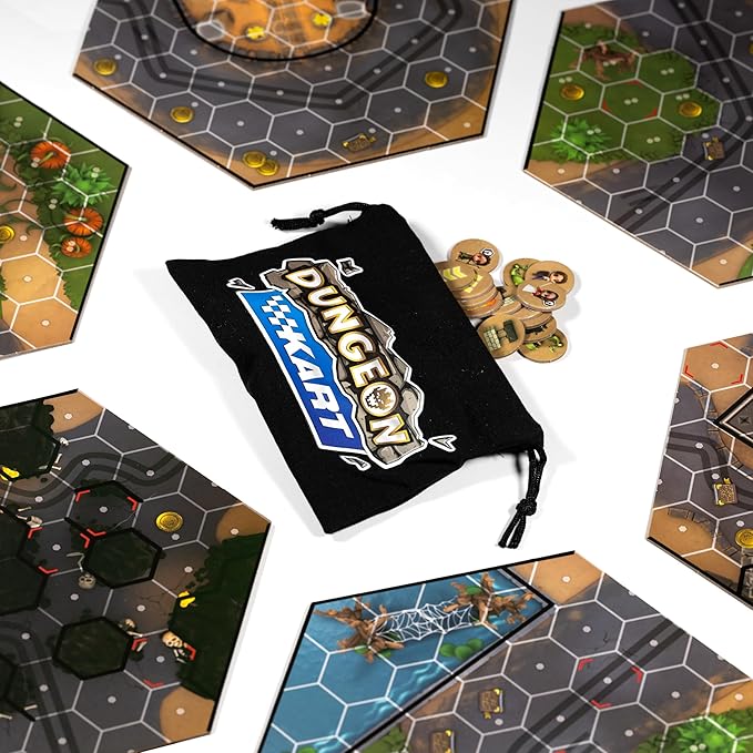 Brotherwise Games Dungeon Kart, Fast-Paced Racing Adventure, Strategic Racing, Family-Friendly Fun, Board Game, for 2 to 8 Players and Ages 10+
