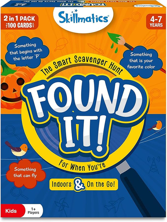 Skillmatics Indoor & Travel Scavenger Hunt Card Game - Found It, Learning Toys, Educational, Gifts for Kids, Boys, Girls and Families, for Ages 4, 5, 6, 7, Perfect for Home, School, Playdates