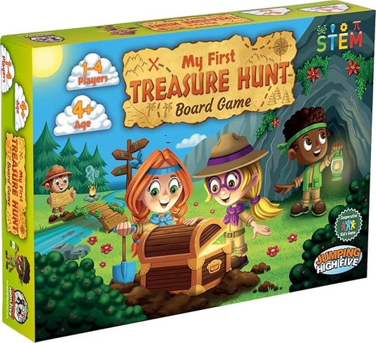 Jumping High Fives My First Treasure Hunt Board Game - Cooperative Island Explorer Game for Kids Ages 4 and Up, an Exciting Buried Treasure Adventure Perfect for Family Time