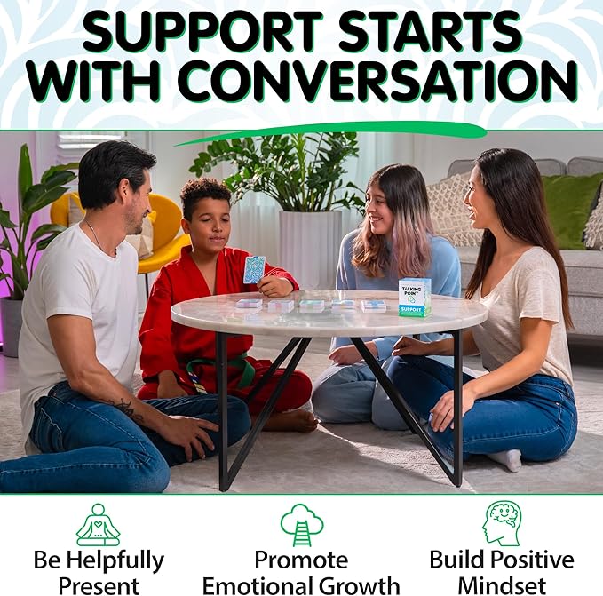 200 Safe, Trauma-Informed Conversation Starter Cards for Stronger Families - Build Support, Trust and Connection While Promoting A Sense of Safety - Parents Adults Children's Therapy Icebreaker Game