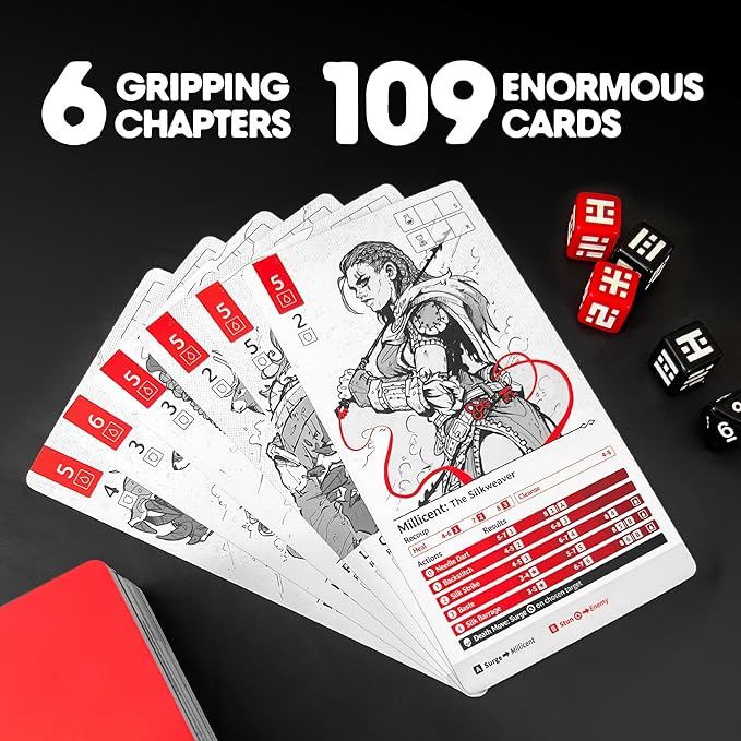 Spire's End: Volume 1 Card Game, Add to Your Choose-Your-Path Horror Adventure and Strategy Board Games, Immersive Solo or Cooperative Play for Ages 16 and Over, 1-2 Players, 60-90 Minute Playtime