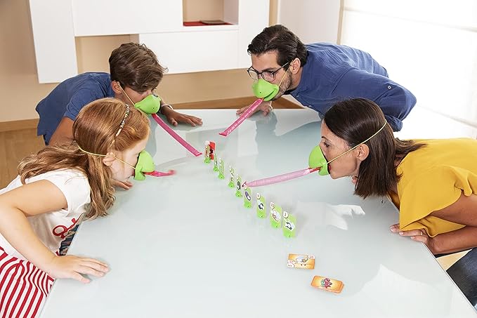 TIC TAC Tongue Game - Be Quick to Lick The Bugs, Chameleon Memory Game for Family and Party, Ages 4+, Fun Toys for Boys