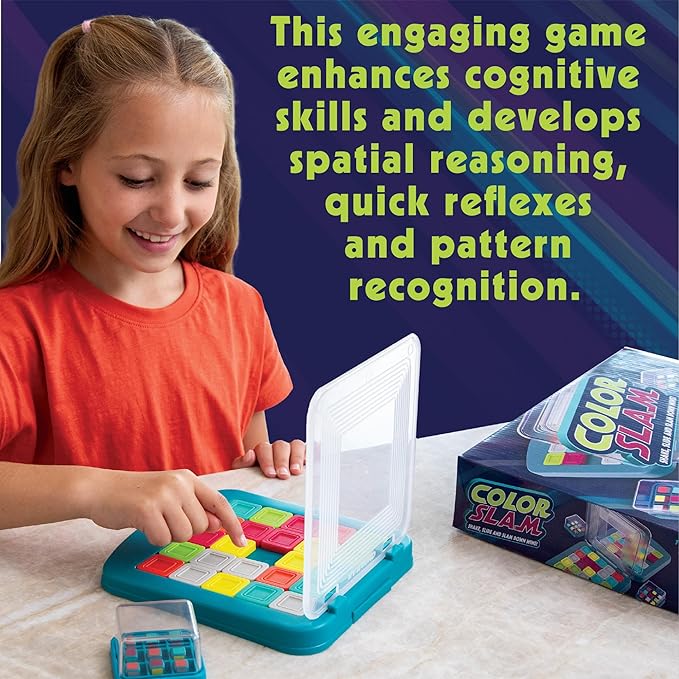 MindWare Color Slam Sliding Puzzle Game for 6 Year Olds and Up
