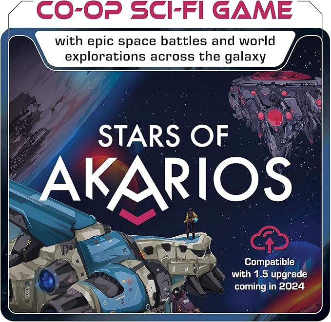Stars of Akarios Strategy Campaign Board Game, Science Fiction Board Games for Adults & Kids, Epic Legacy Adventure, Cooperative Games (Ages 13+) 1-4 Players
