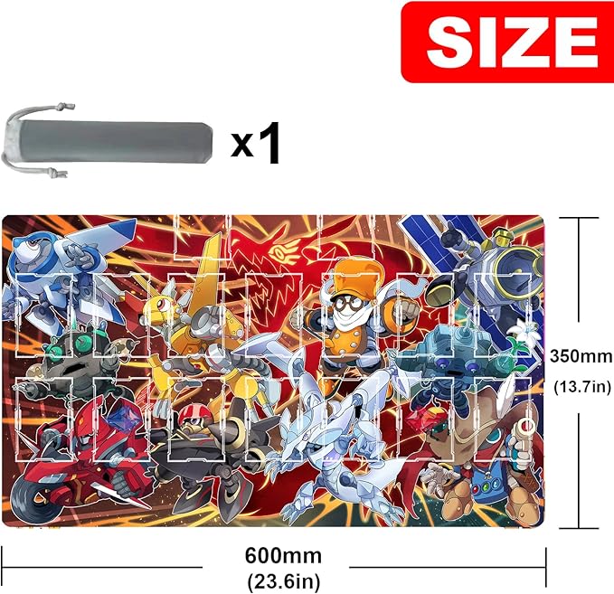 ygo playmat Gaming Competition Pad Mat Card Binder Deck 23.6x13.7in
