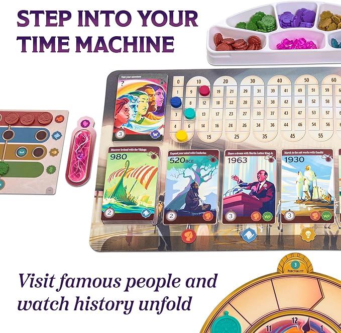Underdog Games Trekking Through History: The Award-Winning Family Board Game | Great for Kids Ages 10 and Up & No History Knowledge Needed | Easy to Learn & Fun for Family Game Night | Designed