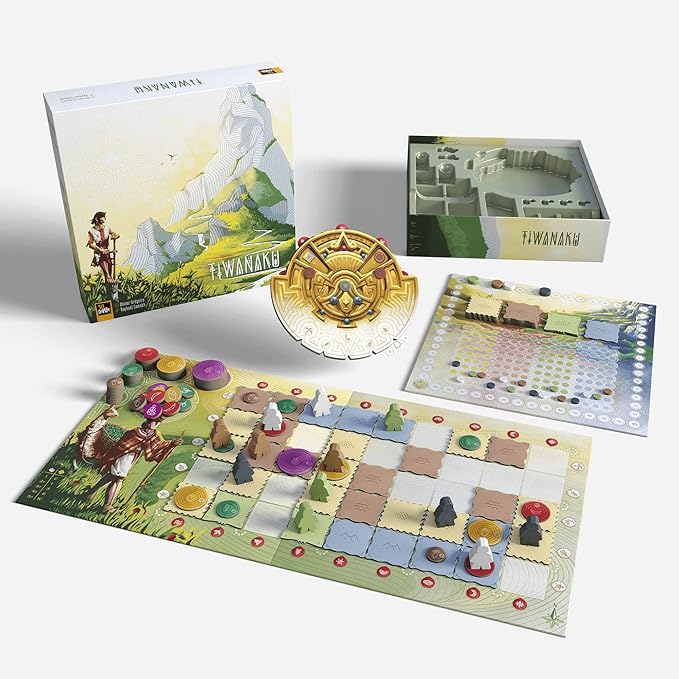 Tiwanaku - Sit Down! Strategy Board Game, Deduction Exploration Optimization, Pachamama Mother Earth Wheel, Play Solo Mode Or with Up to 4 Players, 30-60 Minute Play Time, for Ages 14+