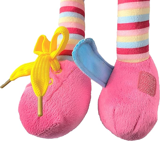 Sugar Snap Plush Doll for Toddlers Learn to Dress Montessori Toy - Dress Me Doll - Zipper, Snaps, Buttons, Buckle, Shoe Tying Practice - Educational Toy for 2 3 Year Old Girl - Montessori Doll - 15"