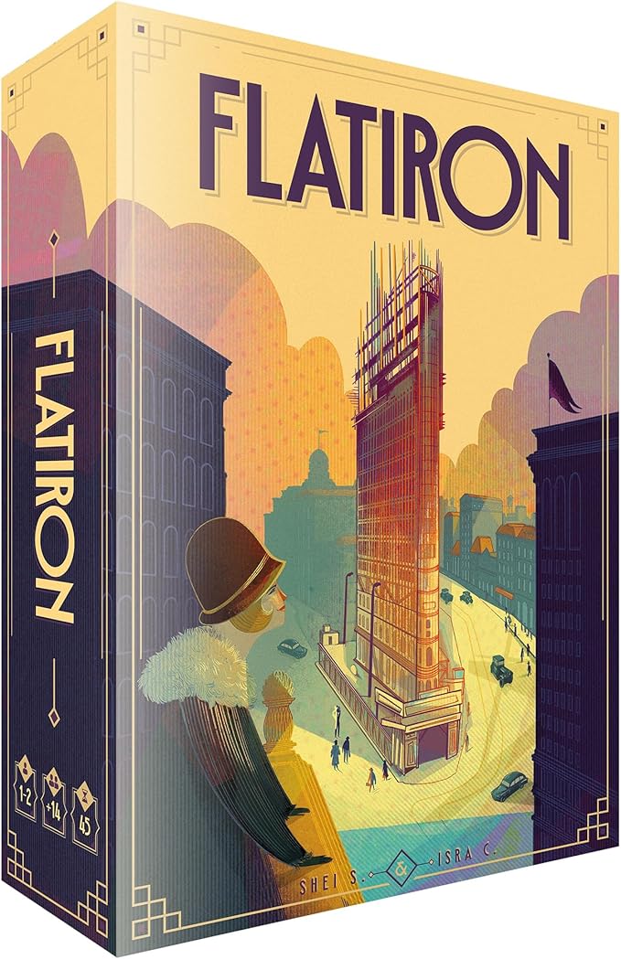 Flatiron Board Game - Build The Iconic New York Skyscraper! Architectural Strategy Game, Fun Family Game for Kids & Adults, Ages 12+, 1-2 Players, 45 Minute Playtime, Made by Ludonova