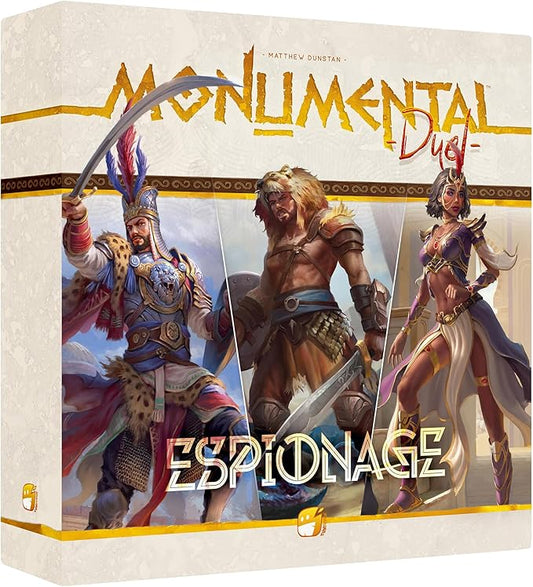 Monumental Duel - Espionage - Civilization Deck-Building Board Game, Strategy Game, Combine Or Standalone, Ages 10+, 2 Players, 60-90 Min