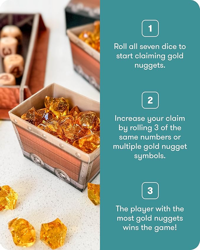 SimplyFun My Mine - Engaging Dice Based Probability & Strategy Game to Learn and Master Outcome Prediction, Fun Educational Experience for 2-6 Players, Suitable for Ages 6 and Up