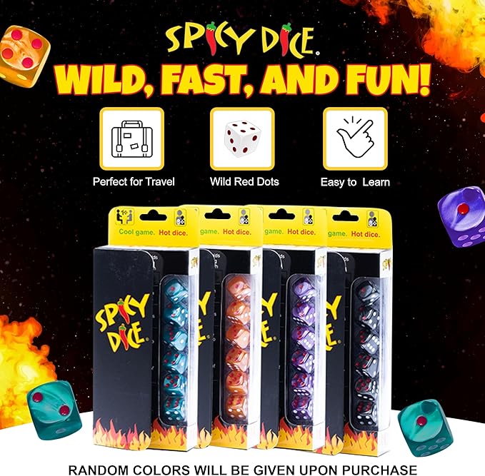 Double Dice Set – 2 Unique Colors of Pearlized Dice for Adults and Families. Elevate Game Nights, Dice Games, and Tabletop Adventures with Style and Fun!