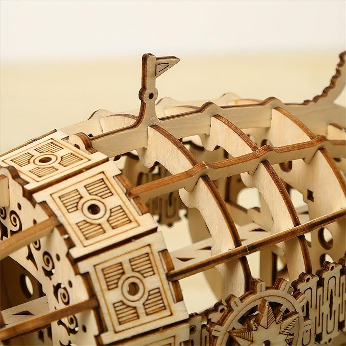 3D Wooden Puzzles Airship Model Kits, Brainteaser and Puzzle for Christmas/Birthday,Gifts for Adults and Teens to Build Combination