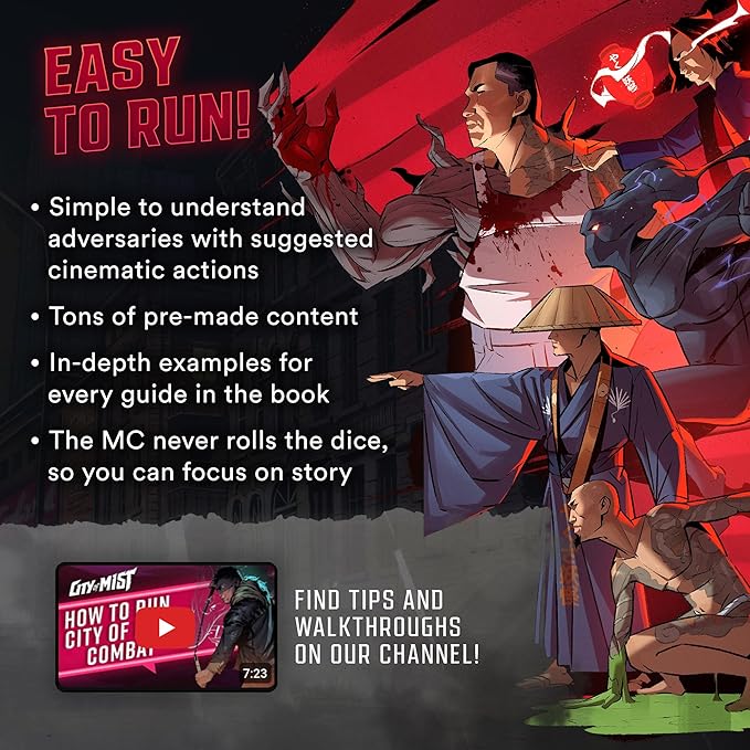 City of Mist MC Toolkit for Master of Ceremonies – TTRPG Tabletop Role Playing Game Instructions Book – Urban Fantasy Narrative RPG Tabletop RPG Instructions