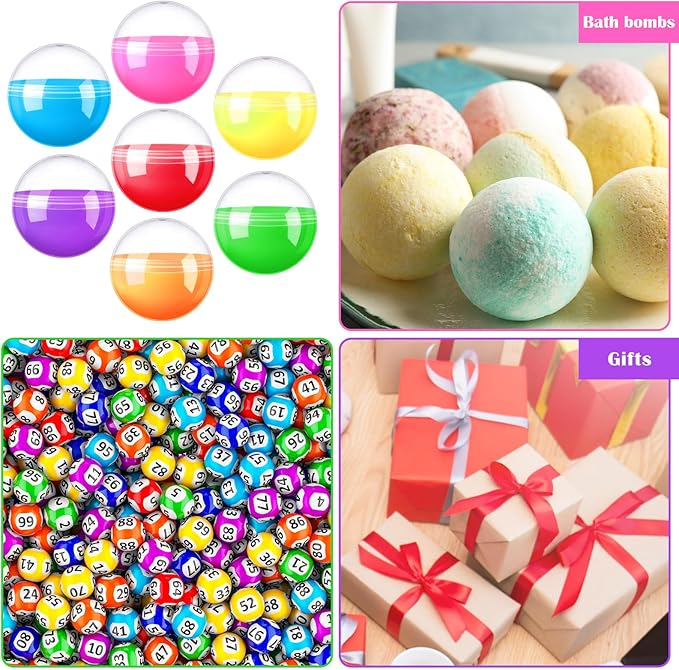 Sosation 150 Pcs 1. 26 Inch Gumball Vending Machine Capsules Empty Round Capsules Plastic Containers Toy for Prizes Gift Party Favors