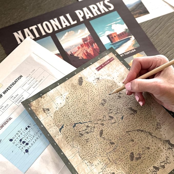 Mystery Game | National Parks Trail of Secrets – Be a Detective and Investigate an Unsolved case, Escape Room Puzzle Game, for Date Night, Family Night or Solo
