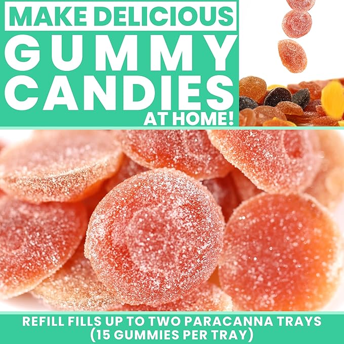 Zen Zingers Gummy Mix - Cherry Flavor - Makes up to 84 Gummy Bear-Sized DIY Infused Gummies at Home - No Decarb Machine Needed - Works with Oil, Tincture, Nano Emulsion, Distillate - 178g