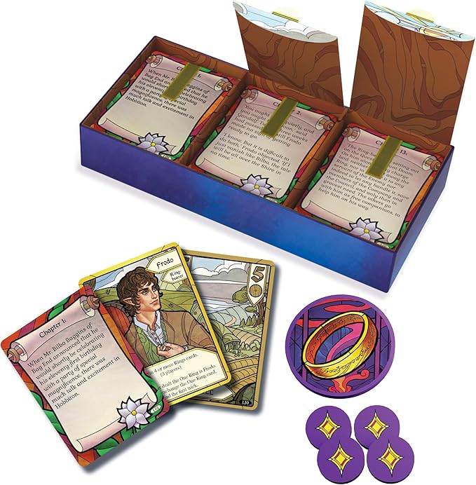 The Lord of The Rings The Fellowship of The Ring Trick-Taking Game - A Cooperative Card Adventure! Strategy Game for Kids & Adults, Ages 10+, 1-4 Players, 20 Minute Playtime, Made by Office Dog