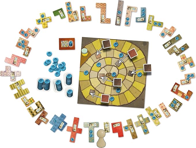 Patchwork Board Game - A Two-Player Quilting Strategy Game by Uwe Rosenberg! Interactive Puzzle Game for Kids & Adults, Ages 8+, 2 Players, 30 Minute Playtime, Made by Lookout Games