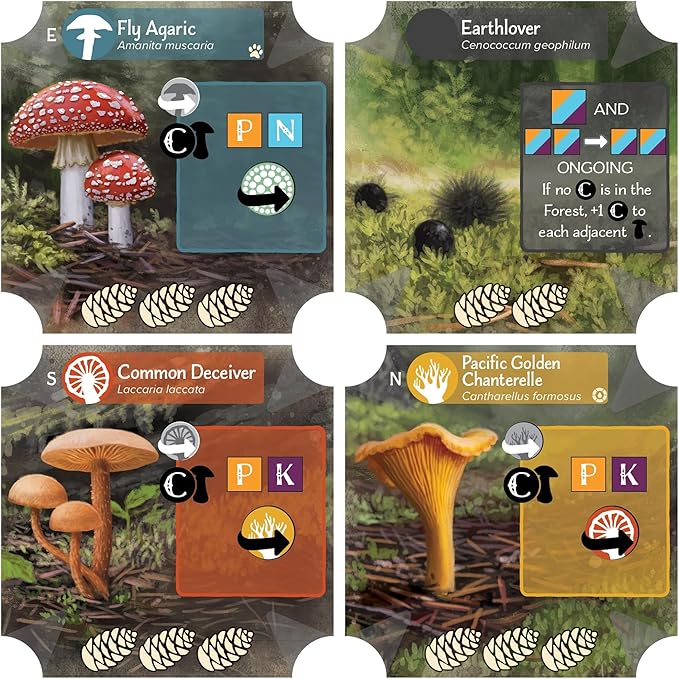 AEG Undergrove | Tile Placement and Pick-up and Deliver Board Game | Trade Nutrients with Fungi to Grow New Trees | 1-4 Players | Ages 10+