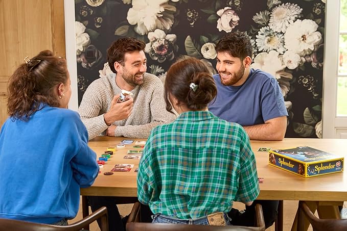 Splendor Board Game (Packaging May Vary) - Master The Art of Wealth and Prestige! - Engaging Gem Mining Strategy Game for Kids & Adults, Ages 10+, 2-4 Players, 30 Min Playtime, Made by Space Cowboys