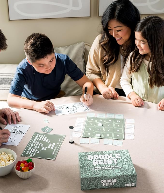 The Quick Drawing and Deduction Family Party Game for Kids, Tweens, Teens, College Students, Adults & Families - Perfect for Fun Parties and Board Games Night with Your Group