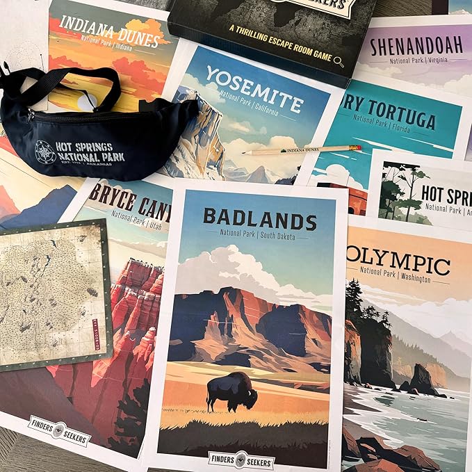 Mystery Game | National Parks Trail of Secrets – Be a Detective and Investigate an Unsolved case, Escape Room Puzzle Game, for Date Night, Family Night or Solo